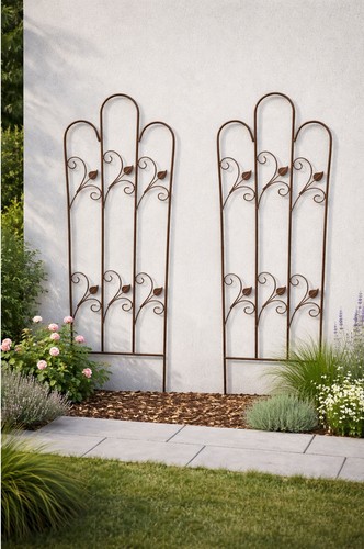 Metal garden trellis frames - garden,