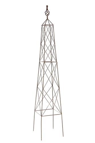 Metal garden obelisks - garden,
