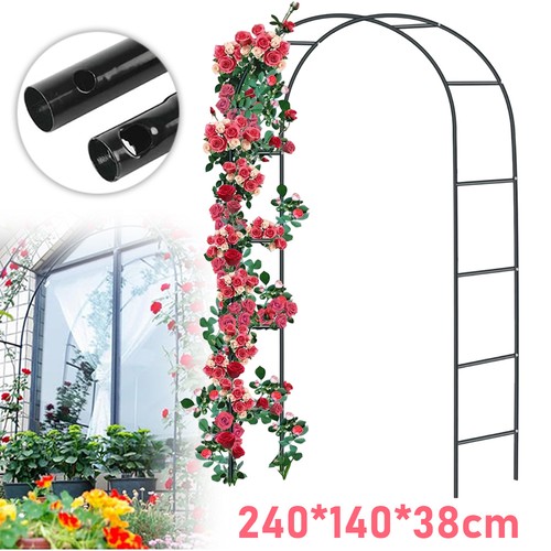 Metal tubular frame rose - rose, arch
