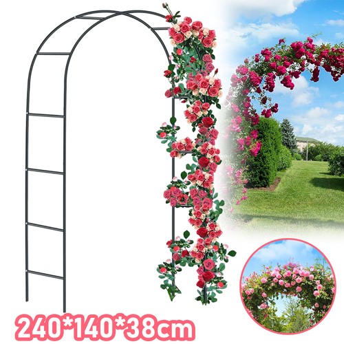 Metal tubular frame rose arch - metal,