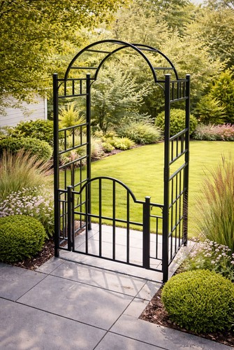 Metal garden arch and - metal,