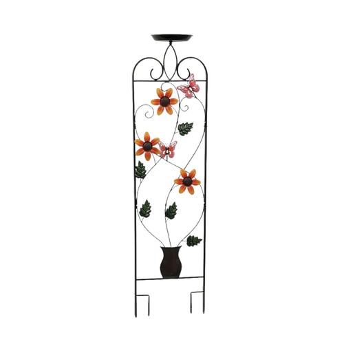 Metal garden trellis - garden,