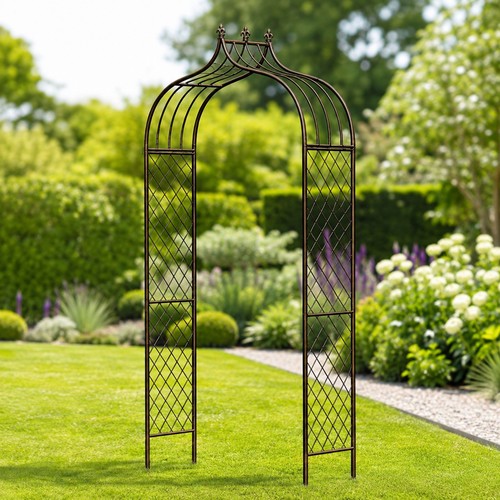 Metal garden arch climbing - garden,