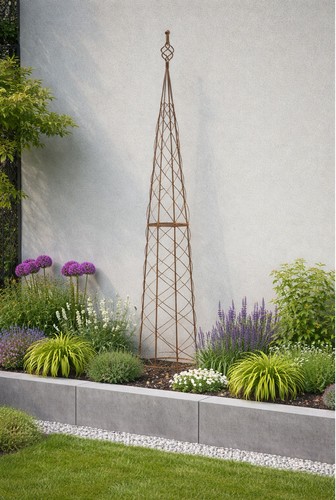Plant climbing obelisk - climbing, rose