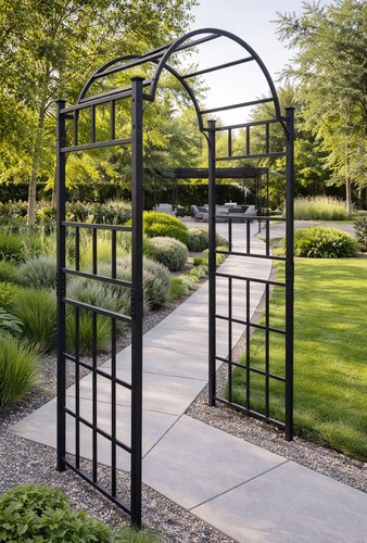 Metal garden arch climbing - metal,